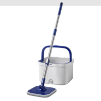Ocalpur Mop and Bucket Set, Spin Mop, Wall Mop Cleaning Bucket with Mop, Deep-Cleaning Mops for Floors, Versatile Mops for Walls
